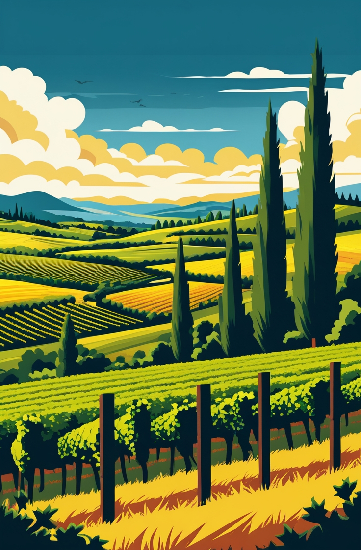 Tuscan Vineyard